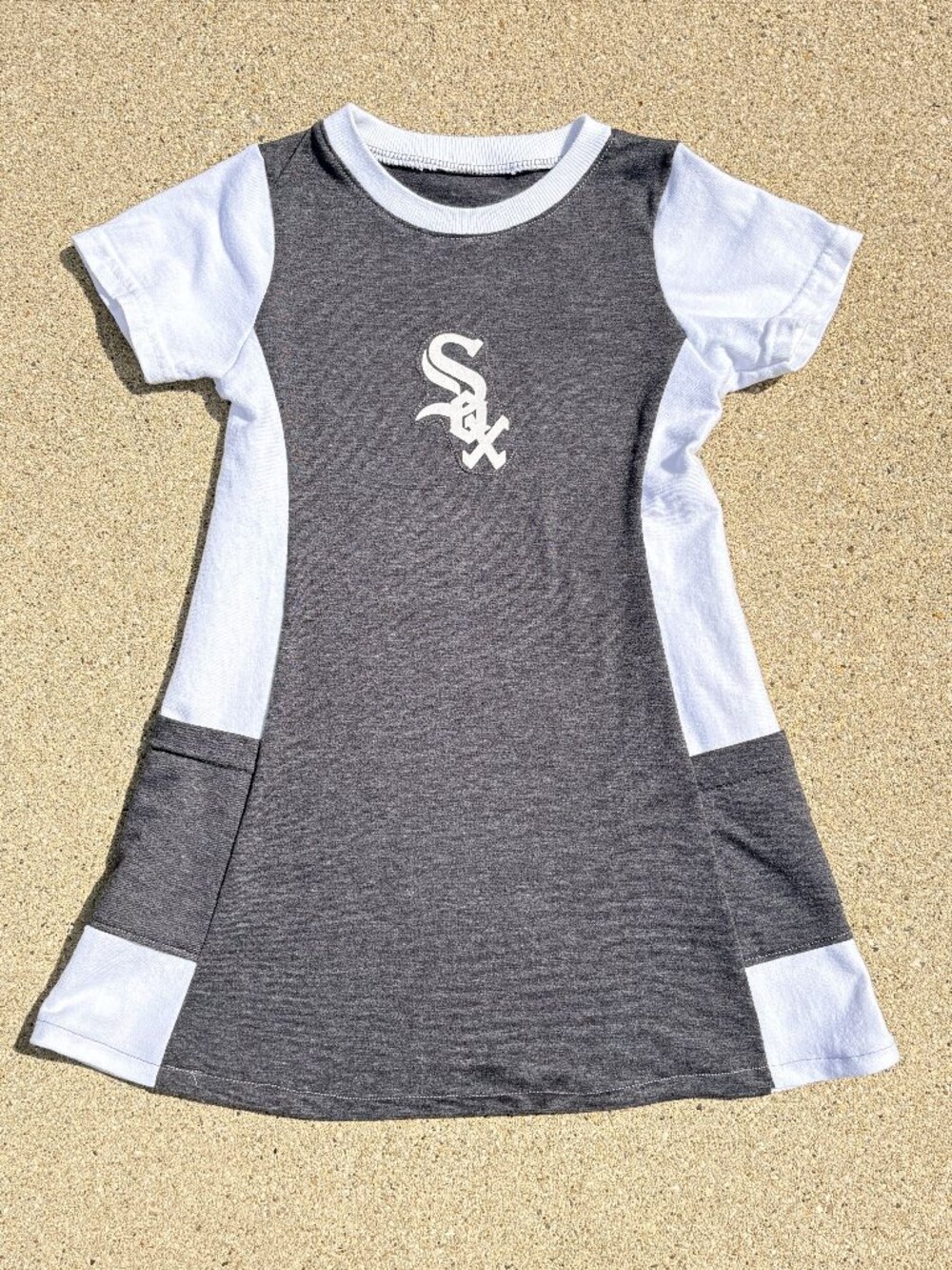 Chicago White Sox MLB Baseball Handmade reworked toddler 2t tunic t shirt dress